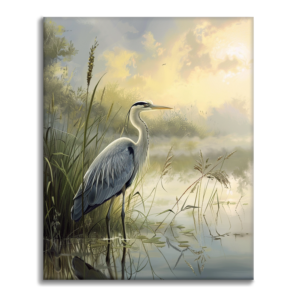 Heron - Paint by Numbers