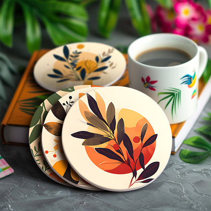 Coasters - Foliage - Paint by Numbers