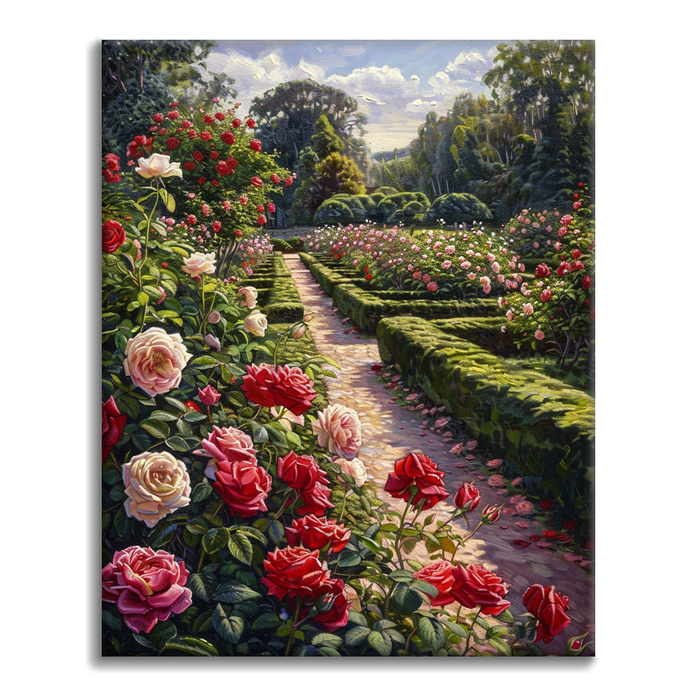 Rose Garden - Paint by Numbers