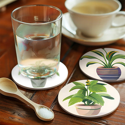 Coasters - Greenery - Paint by Numbers