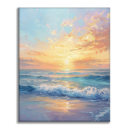 Sunrise Over the Sea - Paint by Numbers