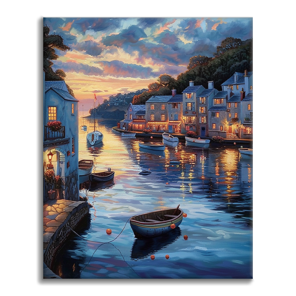 Sunset Town - Paint by Numbers