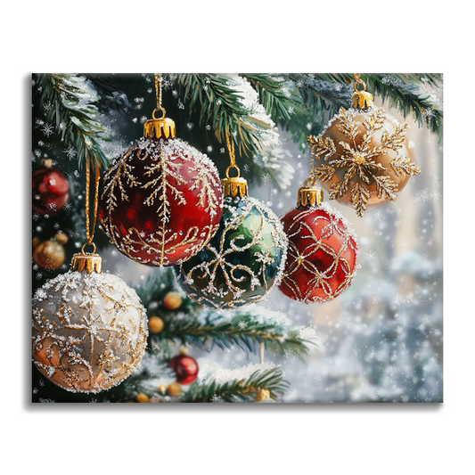 Christmas Balls - Paint by Numbers