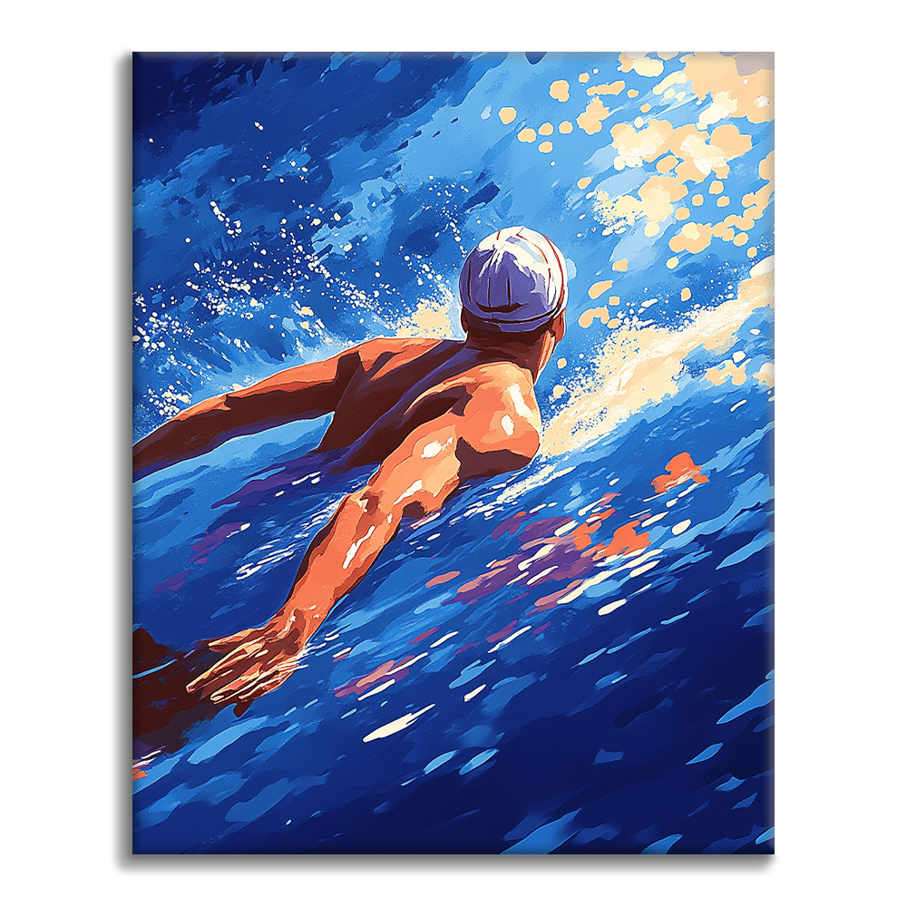 Swimming - Paint by Numbers