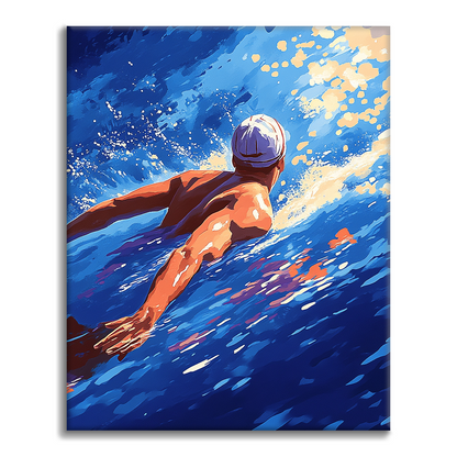 Swimming - Paint by Numbers