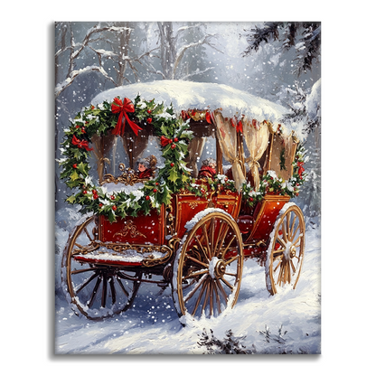 Christmas Carriage - Paint by Numbers