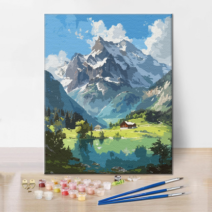 Alpine Solace - Paint by Numbers