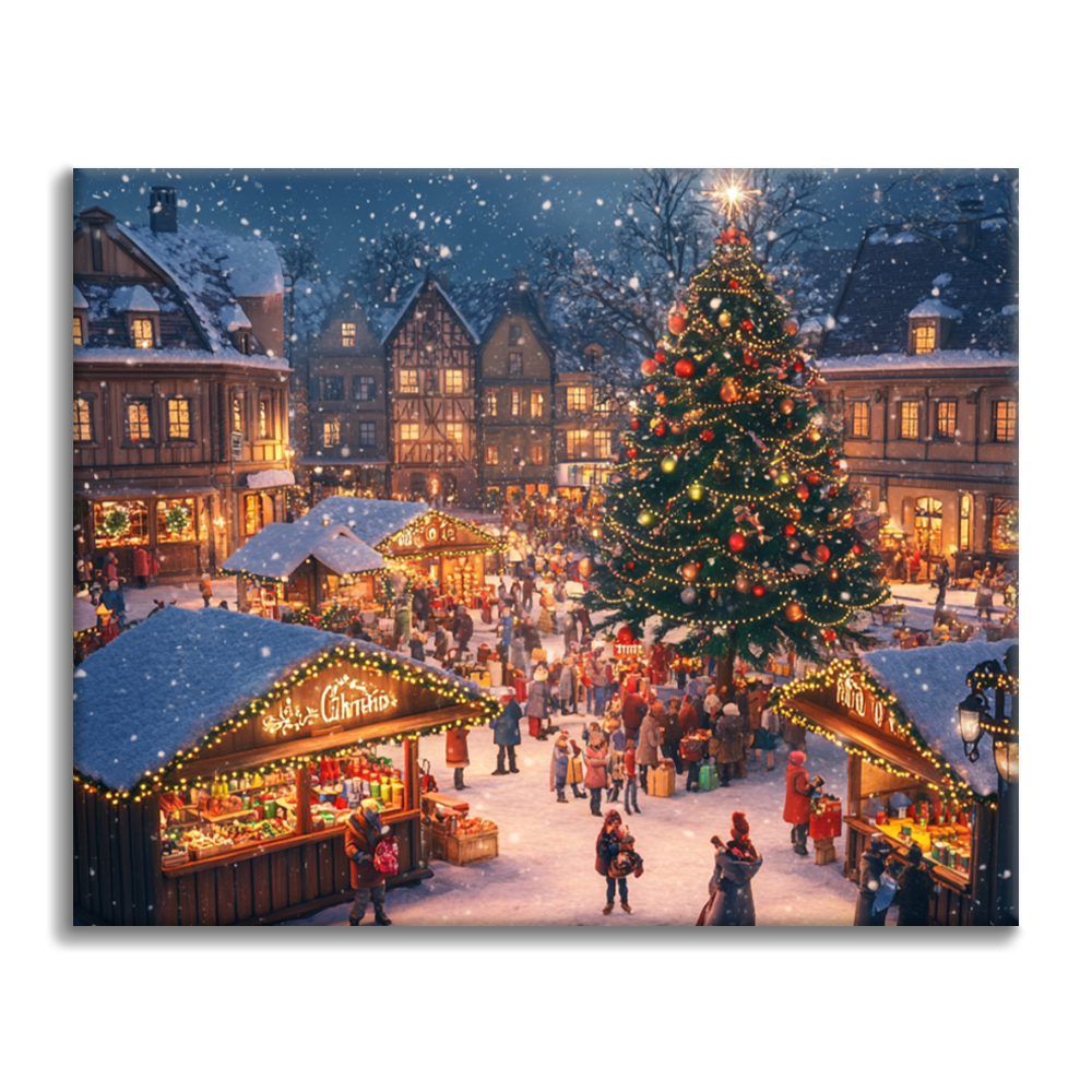 Christmas Town - Paint by Numbers