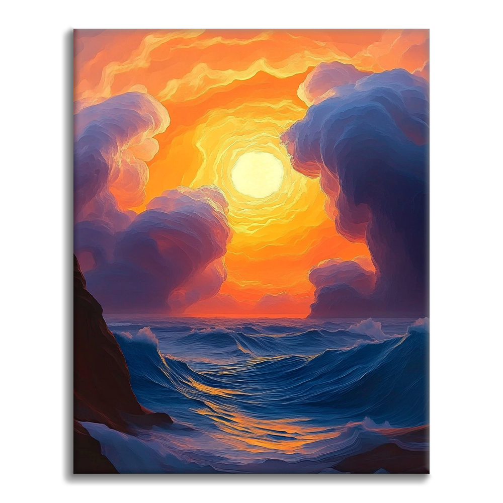 Dreamy Sunset - Paint by Numbers