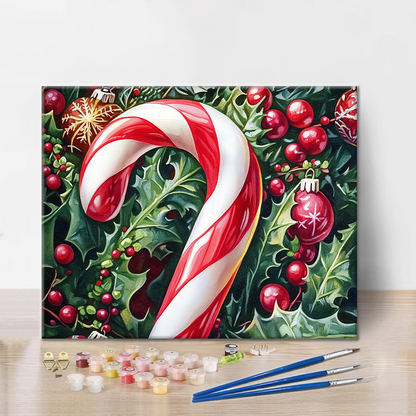 Christmas Candy - Paint by Numbers