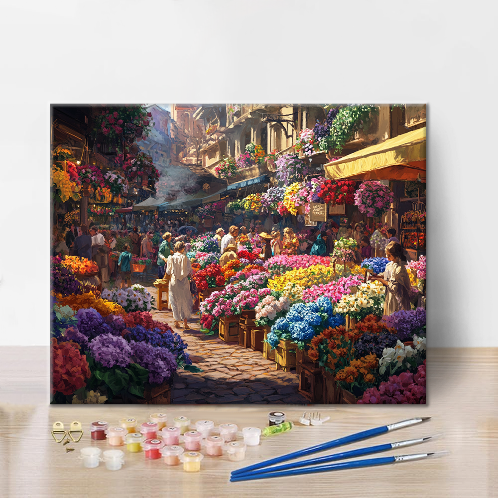 Flower Market - Paint by Numbers