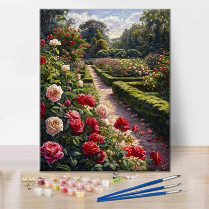 Rose Garden - Paint by Numbers