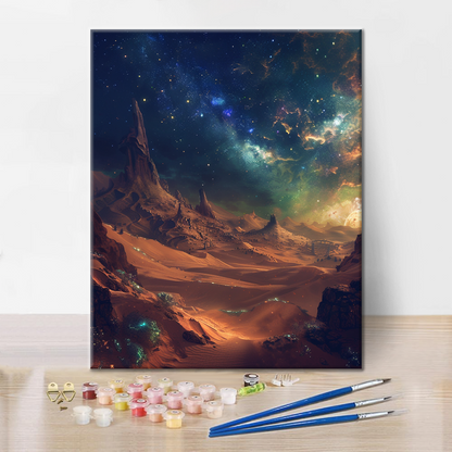 Starlit Desert - Paint by Numbers