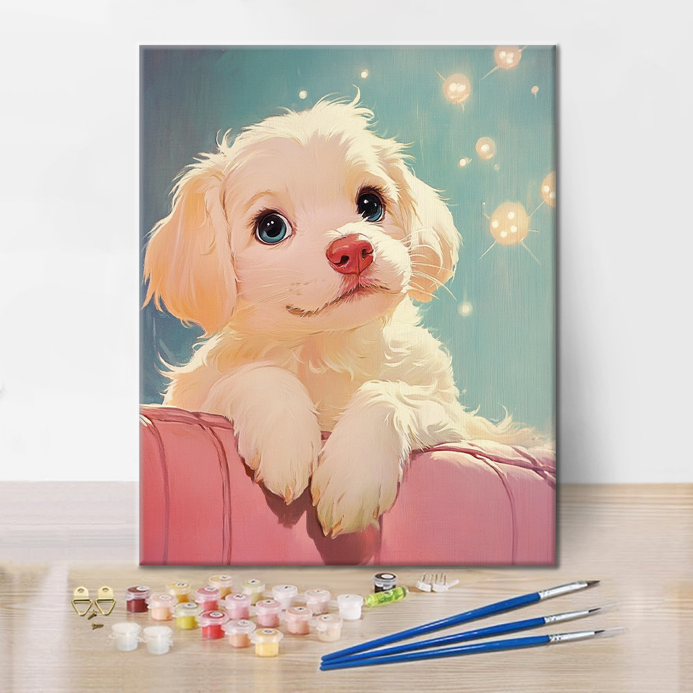 Cozy Canine Moments - Paint by Numbers