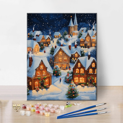 Christmas village - Paint by Numbers