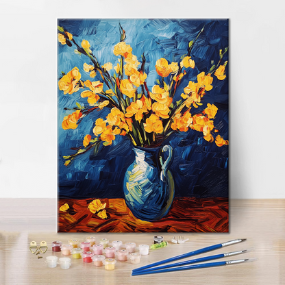 Yellow Flowers - Paint by Numbers