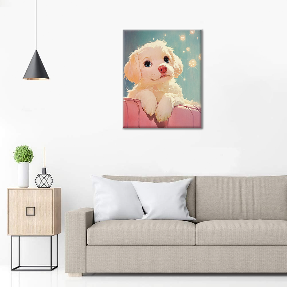 Cozy Canine Moments - Paint by Numbers