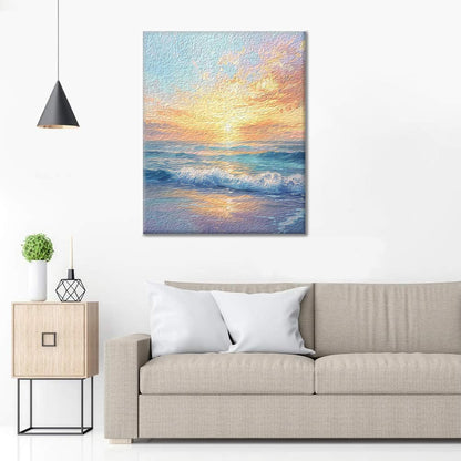 Sunrise Over the Sea - Paint by Numbers