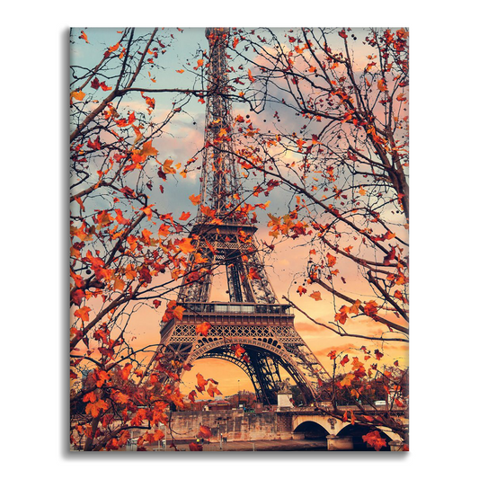 Paris Autumn Leaves - Paint by Numbers