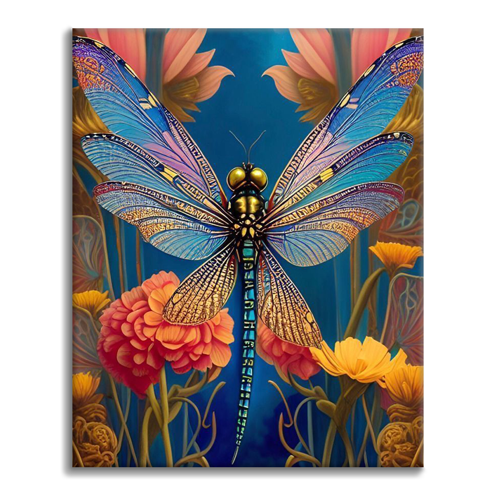 A Beautiful Dragonflies - Paint by Numbers