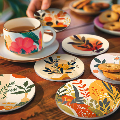 Coasters - Foliage - Paint by Numbers