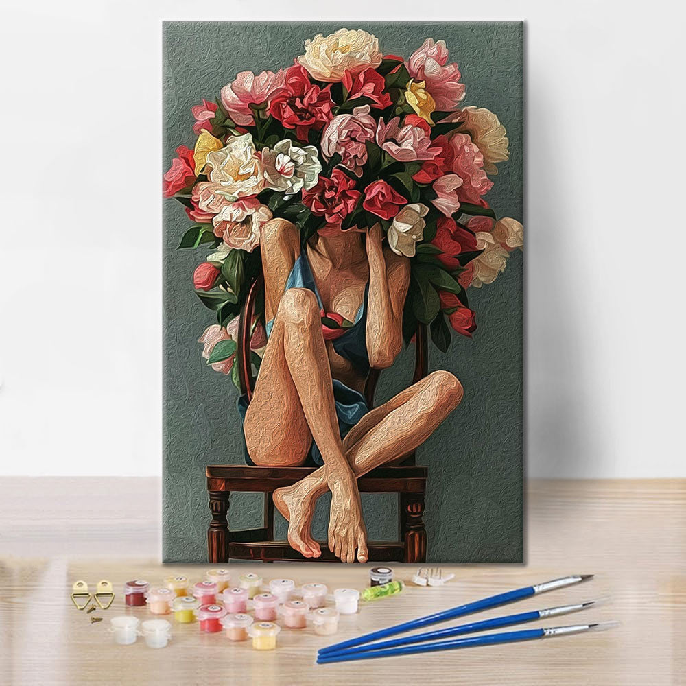 Flower Girl - Paint by Numbers