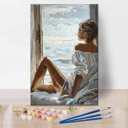 Seaside Contemplation  - Paint by Numbers